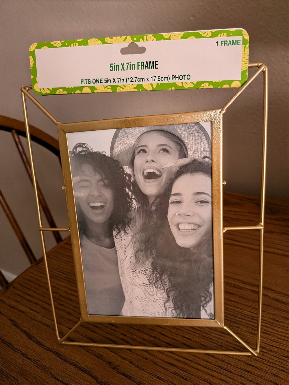 5x7 Modern Goldtone Photo Frame